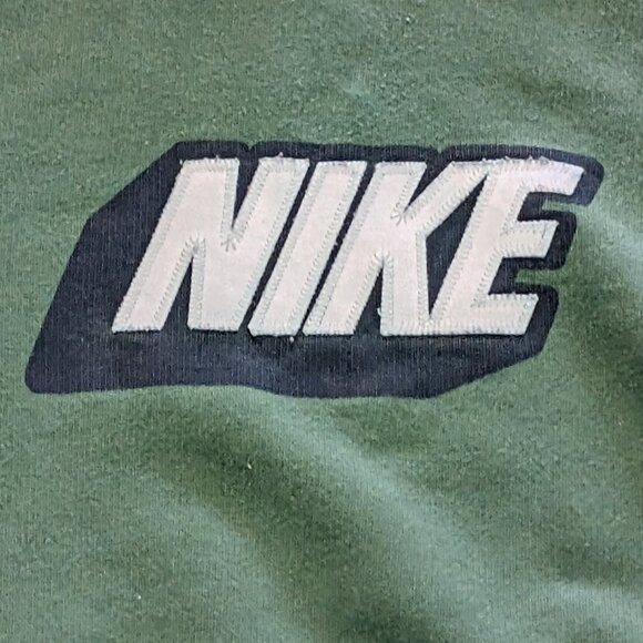 Y2K Nike Stitched Patch Spellout Hoodie - Size XL - Picture 2 of 4